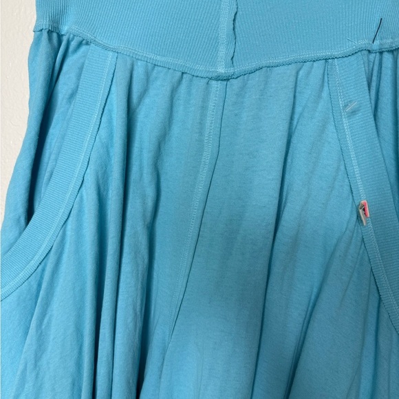 Free People Intimately Summer Slumbers Wide Leg Draped Harem Pants Blue XS NWOT - Picture 6 of 7